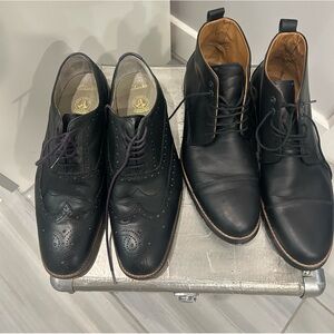 Leather Clarkes Wingtips / Hush Puppies Dress Boot